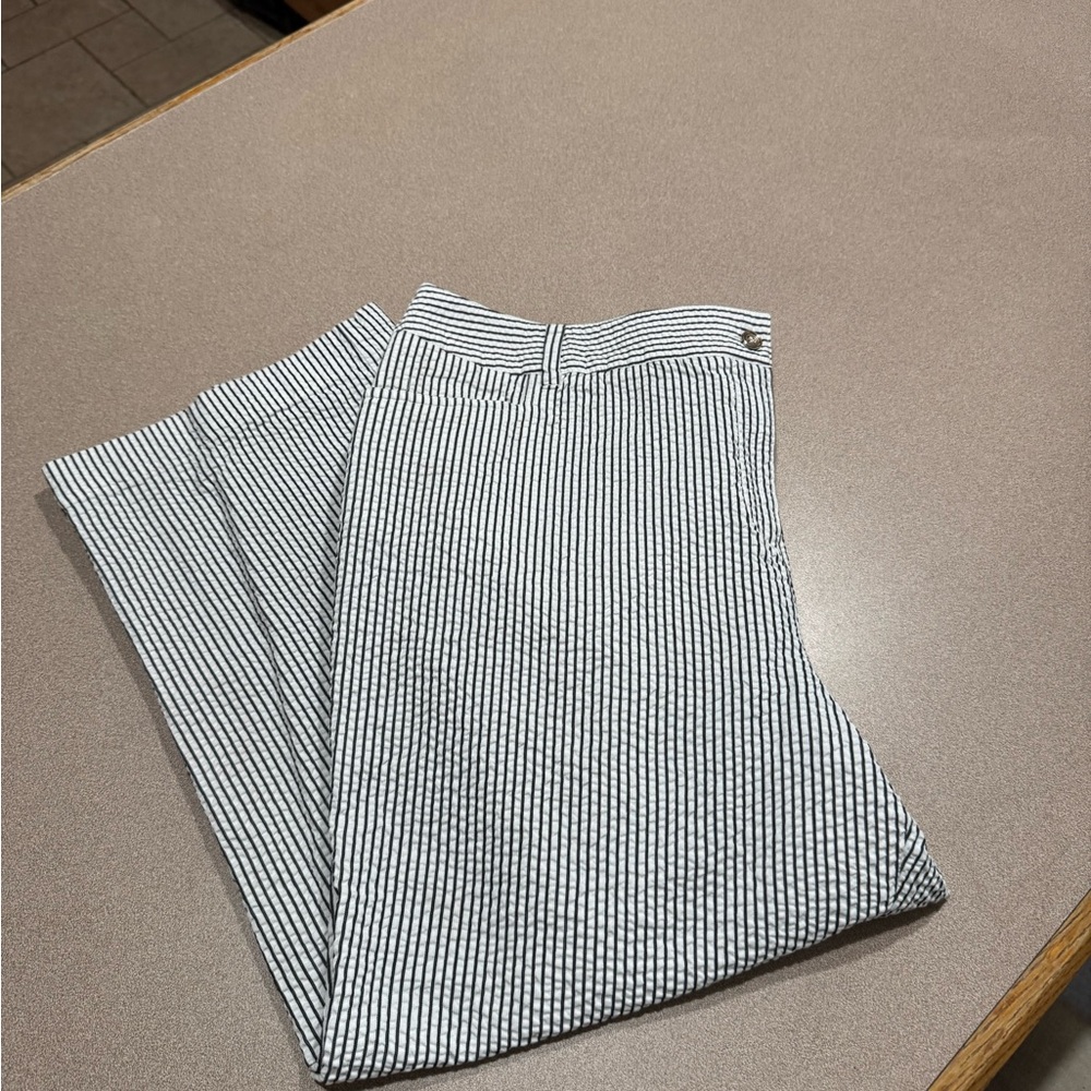 Charter Club Black and White Striped Pants
